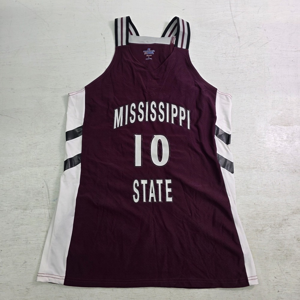 Authentic Mississippi State MSU Womens Basketball Jersey Russell Athletic Sz L